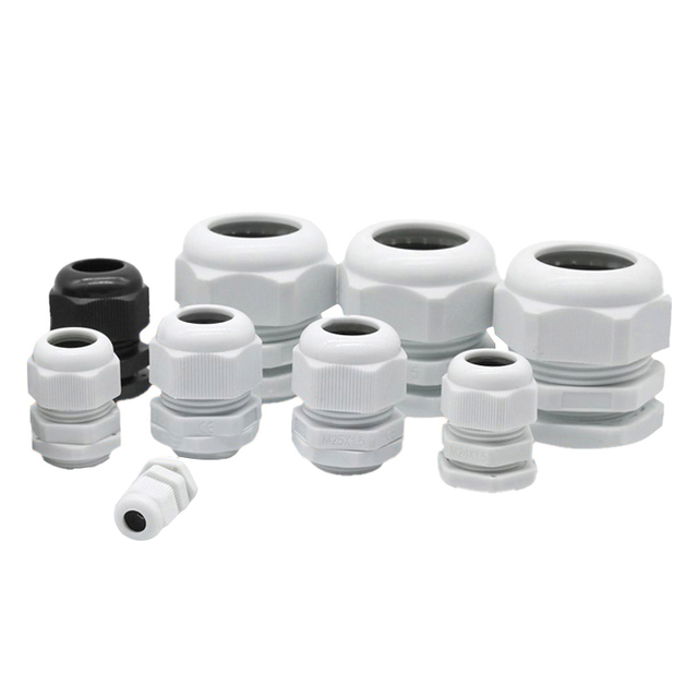 Pg7 M12 Pg13.5 Pg9 Pg11 M25 M20 4-8MM Cable Glands Plastic Cable Gland Pvc Waterproof Silicone Explosion-Proof Nylon Cable Gland