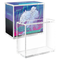 Boîte de présentation en acrylique pour cartes PTCG, boîte de boosters ETB, SPC, UPC, protection de cartes pour boîte de boosters Pokémon TCG