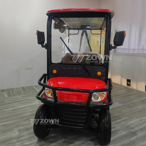 Carrito de golf eléctrico amarillo para 4 pasajeros, fabricado por Manufacturer, para transporte en zonas turísticas y campus. - Product Image 5