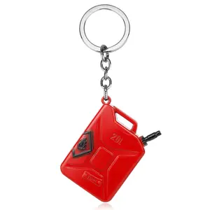Small Mini 20L Game gift Zinc Alloy Fuel Gasoline Brarrel Keychain Jerry Can