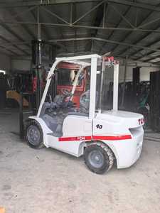 รถยก TCM 4 ตัน มือสอง เสากระโดง 2 ท่อน เครื่องยนต์ดีเซล ชั่วโมงการใช้งานต่ำ ยกสูง 2000 มม. เกียร์ มอเตอร์ แบริ่ง ผลิตในญี่ปุ่น สภาพดี - Product Image 2