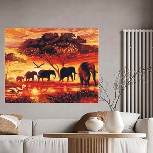 Pintura por Números al por Mayor, Pintura Acrílica de Alta Calidad sobre Lienzo, Pintura por Números de Animales / Paisajes al Atardecer - Product Image 3