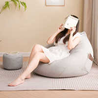 Lazyman Sofa Single Bean Bag pour dormir ou s'allonger. Convient pour la maison, le balcon du dortoir, le café Internet