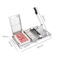 Machine à brochettes manuelle en acier inoxydable pour barbecue, pour brochettes de mouton, kebab d'agneau, doner kebab, machine à enfiler la viande