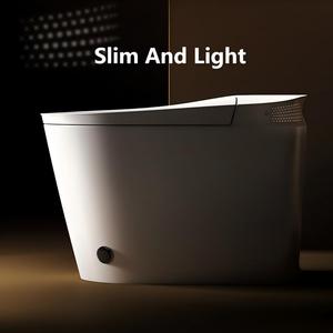 Bas <span class=keywords><strong>prix</strong></span> articles sanitaires en céramique placard à eau cuvette de toilette intelligente électrique montée au sol une pièce toilette intelligente pour villas - Product Image 6