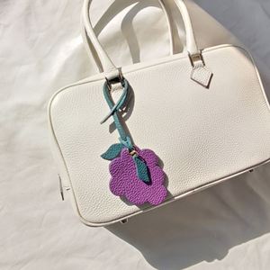 YY Stylish Grape Leather <b>Bag</b> <b>Charm</b> Gift for Plant Lover New Style PU Leather Fruit <b>Bag</b> <b>Charm</b> for Gifts - Product Image 1