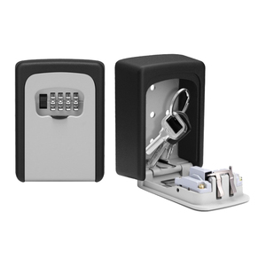 Caja <span class=keywords><strong>de</strong></span> Seguridad con Cerradura <span class=keywords><strong>de</strong></span> Combinación <span class=keywords><strong>de</strong></span> Plástico y Acero, Instalable en Pared Interior y Exterior - Product Image 1
