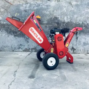 Sinolink diesel wood chipper 18" branch breaking diameter wood chipper shreder mushroom