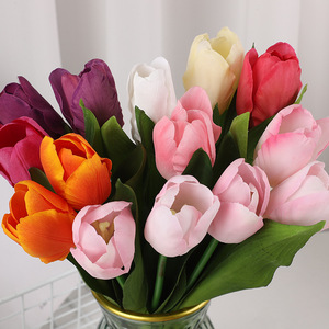Artificial Tulip <b>Flowers</b> <b>Silk</b> High Simulation Wedding Home Decor Props Modern Style Reusable Recyclable - Product Image 2