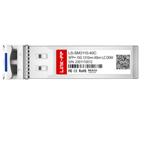 Module SFP+ 10G SMF Duplex LC 1310nm 40km Transceiver Optique à Fibre Commerciale