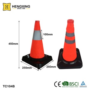 Có thể thu vào bên đường an toàn giao thông phản chiếu cao su cơ sở có thể gập lại LED ráp Pop Up nón - Product Image 2