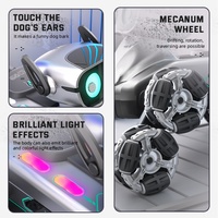 Perro Robot de Control Remoto 8WD, Coche RC Inteligente con Cargador de Metal, Juguete Musical Único para Caminar