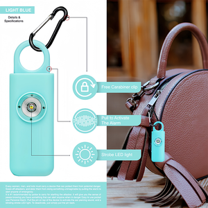 Lolifong Wholesale Sos Emergency Protect Key <strong>Chain</strong> Safety Keychain Self Defense 130-140Db Personal Alarm for Women /<strong>Elderly</strong> - Product Image 4