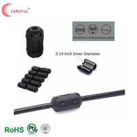 Clip-on Ferrite Core EMI Anti-interference Magnetic Core, 0.35mm-30mm, Round Square Flat Shapes Available, Customizable