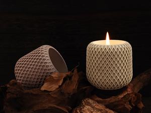 CARATTE Moule en silicone pour bougie en <span class=keywords><strong>cire</strong></span> de soja, béton, maille irrégulière, plâtre, tasse, résine époxy - Product Image 4