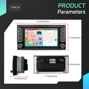 Podofo 7 ''6 + 128GB Android đài phát thanh xe hơi âm thanh xe hơi không dây Carplay/Android Auto IPS GPS Wifi cho VW Touareg vận chuyển TS multivan - Product Image 5