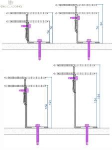 Accessoires <span class=keywords><strong>de</strong></span> mur-rideau durables GAJ, système <span class=keywords><strong>de</strong></span> <span class=keywords><strong>fixation</strong></span> par pince, supports en aluminium <span class=keywords><strong>pour</strong></span> <span class=keywords><strong>bardage</strong></span> <span class=keywords><strong>de</strong></span> façade ventilée - Product Image 5