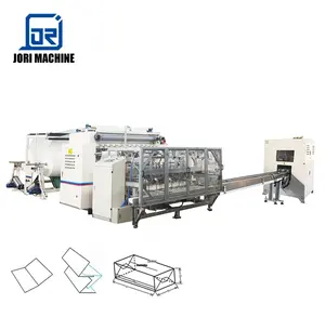 V Fold hand Towel Tissue Machine Transfer Automatic Cutting Packing Line 10L Paper Making Machine Production Line