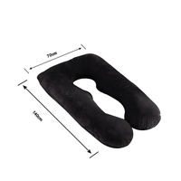 Oreiller de grossesse en coton en forme de U, housse rafraîchissante de qualité supérieure, coussin doux pour le sommeil nocturne et le soutien post-partum – Approvisionnement direct usine