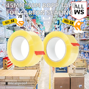 เทปกาว BOPP ขนาด 45 มม.*50 ม. แบบด้านเดียว ชนิดไวต่อแรงกด ยางป้องกันไฟฟ้าสถิต ทนความร้อน สำหรับปิดกล่อง ยี่ห้อ PUDI ผลิตในจีน - Product Image 2
