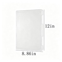 Caja de Archivo A4 Minimalista con Logotipo Personalizado de Alta Calidad, Carpeta de Documentos, Organizador de Facturas de Plástico Transparente, Suministros de Oficina y Estudiantiles