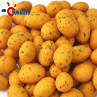 Sunnuts Wasabi Extra Hot Spicy Coated Dried Peanuts Chili Flavor Crispy a Grade Snacks Wholesale for Southeast Asia Market