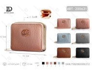 Women's Single Pull <b>Wallet</b> <b>Small</b> Size Microfiber Synthetic Leather Zipper Closure Daily Use - Product Image 1