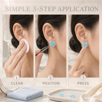 Kit d'acupression avec graines auriculaires colorées en forme de nœud pour suppléments auriculaires, emballage certifié RoHS CE, durée de conservation de 3 ans