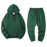 Ensemble de survêtement et sweat à capuche MSET5054 de haute qualité, faible MOQ OEM, personnalisé, 320g, 100% coton, pour l'entraînement et le jogging