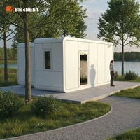 Villa modulaire de haute qualité en forme de cabane, hôtel, maison, matériaux haute résistance