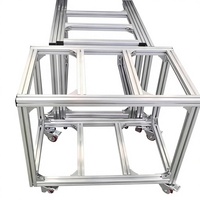 Rak Tangki Ikan Profil Aluminium Industri dengan Rangka Penyangga, Ukuran Dapat Disesuaikan, Ringan, dan Braket Dekoratif