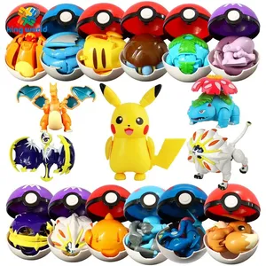 Grossistes 12 styles de figurines Pokémon Jouets Variant Ball Model Pikachu Jenny Turtle Pocket Monsters Action Figure Toy Gift