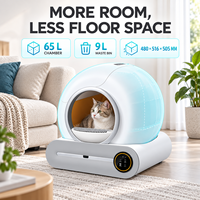 Bac à litière intelligent pour chat, nettoyage automatique, contrôle par application, grande capacité, contrôle des odeurs, toilette pour animaux de compagnie, pour plusieurs chats