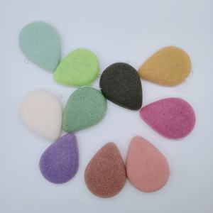 Éponge faciale en konjac biologique Water Drop, exfoliation quotidienne douce, écologique, super douce, logo personnalisé, fond de teint, <span class=keywords><strong>maquillage</strong></span>, lavable - Product Image 6