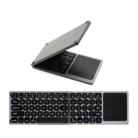 Clavier tactile pliable multi-appareils TouchGoal FK328T en plastique avec pavé tactile pour ordinateur portable, tablette et smartphone