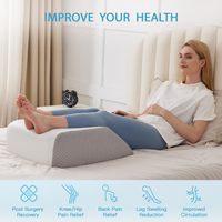 Haute qualité la mousse à mémoire ergonomique refroidissement polyvalent post-chirurgie soulever l'élévation de la jambe oreiller soulagement du gonflement pour les deux jambes