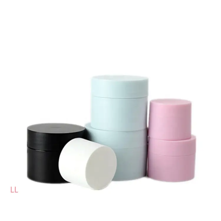 Wadah kosmetik hitam pink putih stoples plastik untuk kosmetik kustom pp wadah krim mata stoples plastik 10g stoples plastik 50ml