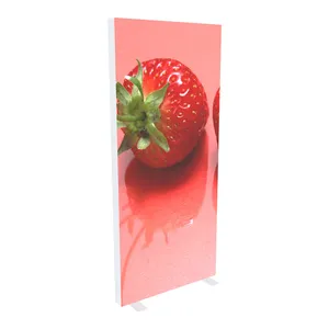 outdoor Aluminum SEG Frame Advertising System Led backlit sign Wall Frameless movie Poster Light photo Box display with Fabric