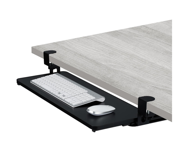 Hot selling Keyboard Tray Under Desk Extendable with Clamp Stable Sliding Keyboard Stand for storage mouse and keyboard