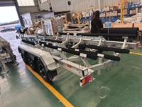 Hyroad Personnalisez le rouleau de quille de remorque de bateau en aluminium 10.5m avec une charge utile de 5000kg
