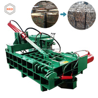 Presse à balles hydraulique industrielle robuste BRD 125T en alliage, avec roulement en acier inoxydable et pompe en aluminium, moteur 15kW, haute productivité pour déchets industriels