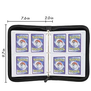 <span class=keywords><strong>Livre</strong></span> de collection en cuir PU Charizard pour le jeu de cartes à collectionner Pokémon, avec fermeture éclair, 900/400 pochettes, doté d'un bouton-clip - Product Image 4