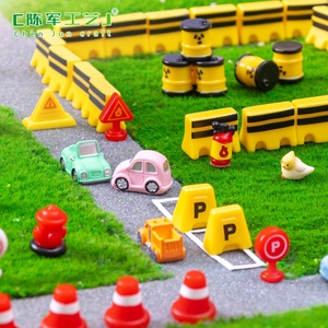 Accessori in resina decorativa per Micro-paesaggio auto/veicolo segno/paesaggio tavolo di sabbia in miniatura scena piccoli ornamenti - Product Image 4