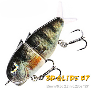 <span class=keywords><strong>Leurre</strong></span> de pêche rigide multi-articulé avec yeux 3D et doubles hameçons triples pour la pêche au bar, à la <span class=keywords><strong>truite</strong></span>, en eau douce et en eau salée - Product Image 5