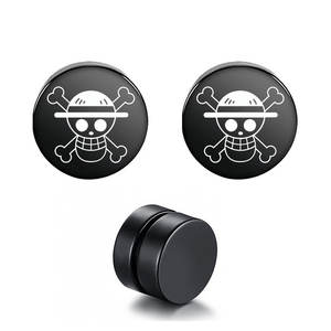 Pendientes Personalizados Elegantes e Impermeables de Acero Inoxidable 316L, Chapados en Oro de 14k y 18k, Pendientes de Moda con Diseño de Anime para Mujer - Product Image 3