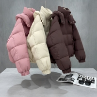 Nouvelle doudoune décontractée ample pour femme Hiver 2026, tendance, chaude, douce, surdimensionnée avec capuche en coton, vente en gros