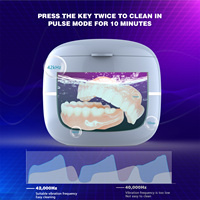 US200 Bijoux Montre Lavage Dentaire Faux Dents Aligneur Retenue Protège-dents Ultrasonique UV Prothèse Nettoyeur