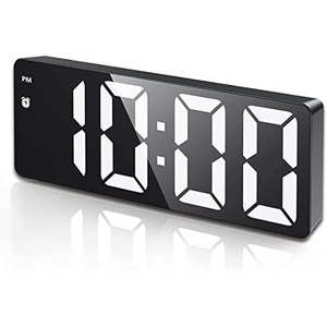 Réveil intelligent multifonctionnel mini LED avec affichage numérique, design mignon de dessin animé, batterie intégrée, idéal pour la cuisine et les enfants - Product Image 1