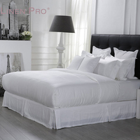 Parure de lit de luxe pour hôtel à Dubaï, taille king, tissu en polycoton, draps, housse de couette