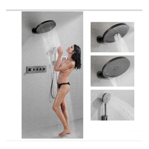 Sistema doccia a parete di lusso impostato con acqua calda e fredda per il <span class=keywords><strong>bagno</strong></span> - Product Image 1